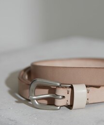 OILED LEATHER NARROW BELT