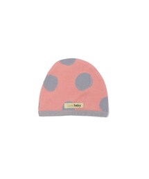 L'ovedbaby/Dots Cap(Coral pink×Light Gray)