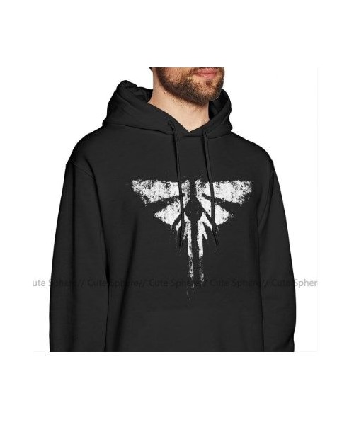 no brand（ノーブランド）の「ラスト オブ アス  The Last of Us  シンプル ゲーム ロゴデザイン パーカー 長袖 スウェット  ラスアス  ブラック（パーカー・メンズ・その他）」の2枚目の写真