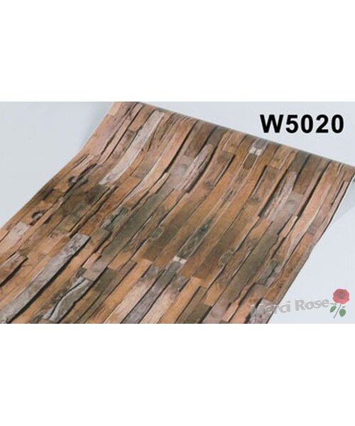 品質は非常に良い アンティーク 壁紙シール W50 茶 立体木目調 50m 木目 はがせるタイプ 45cm 50m 防水 ウォールステッカー 柄 板 リメイクシート 壁紙