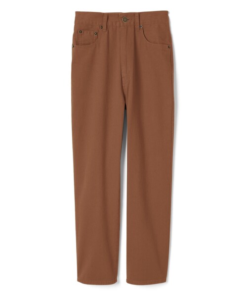 GRL（グレイル）の「ハイウエストストレートパンツ（その他パンツ・レディース・イエロー/ダークオレンジ/オフホワイト・S）」の3枚目の写真