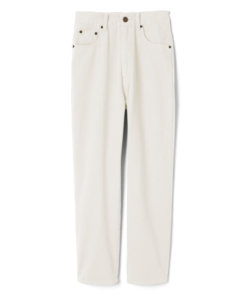 GRL（グレイル）の「ハイウエストストレートパンツ（その他パンツ・レディース・イエロー/ダークオレンジ/オフホワイト・S）」の2枚目の写真