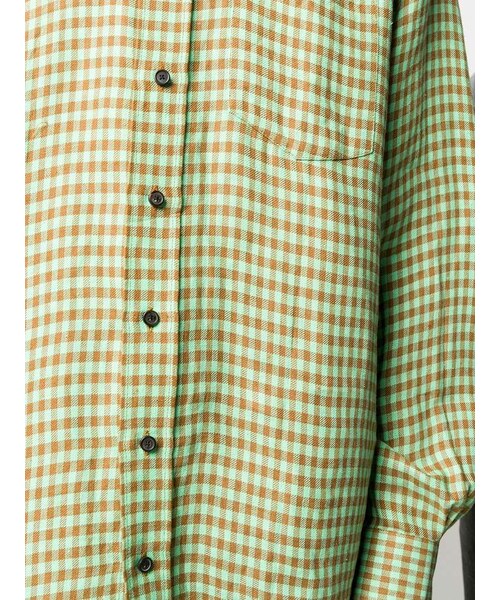 Acne Studios（アクネストゥディオズ）の「Check Print Shirt（シャツ/ブラウス・メンズ・Green・46/48/50/52）」の2枚目の写真