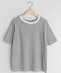 DHOLIC | リネン混ボーダーTシャツ(Tシャツ/カットソー)
