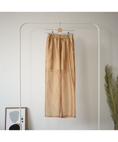 Lavish Gate（ラヴィッシュゲート）の「bottoms-04024　日本製　シアーパンツ　パープル　ベージュ（その他パンツ・レディース・その他）」の12枚目の写真