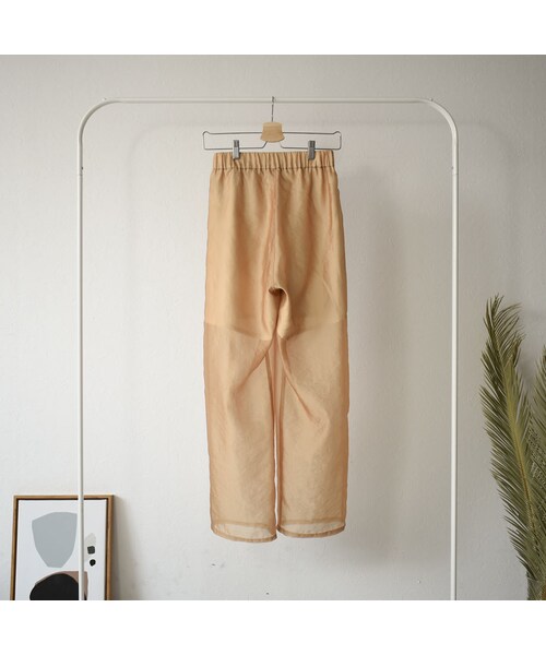 Lavish Gate（ラヴィッシュゲート）の「bottoms-04024　日本製　シアーパンツ　パープル　ベージュ（その他パンツ・レディース・その他）」の13枚目の写真