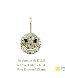 les desseins de DIEU | レ デッサン ドゥ デュー 978 スモール グリッター スマイル パヴェ ダイヤモンド チャーム(チャーム)