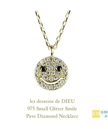 les desseins de DIEU | レ デッサン ドゥ デュー 975 スモール グリッター スマイル パヴェ ダイヤモンド ネックレス(ネックレス)