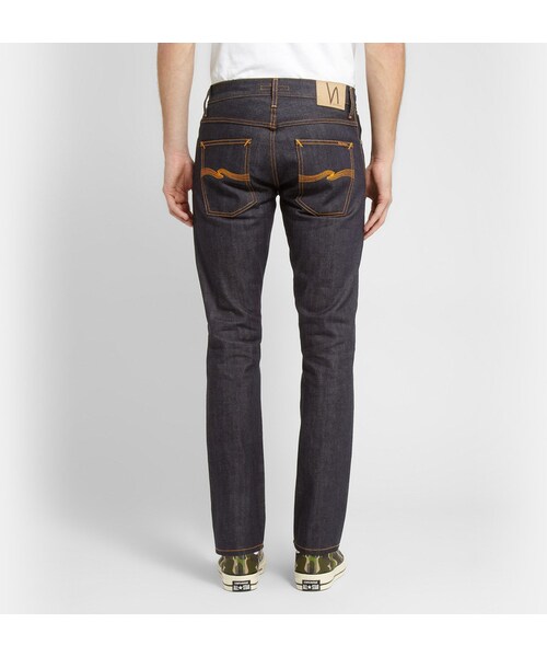 Nudie Jeans(ヌーディージーンズ)の「Nudie Jeans Grim Tim Slim-Fit Organic Dry Denim Jeans(デニムパンツ・メンズ・Blue・28W 32L/30W 32L/31W 32L/32W 32L/33W 32L/34W 32L/36W 32L/38W 32L/32W 34L/33W 34L/34W 34L/36W 34L/38W 34L)」の5枚目の写真