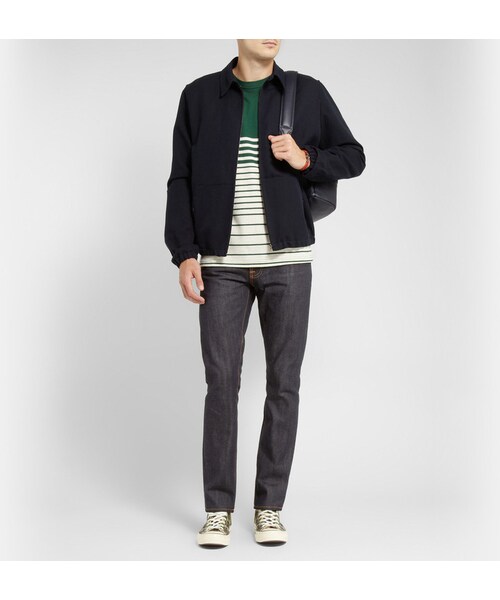Nudie Jeans(ヌーディージーンズ)の「Nudie Jeans Grim Tim Slim-Fit Organic Dry Denim Jeans(デニムパンツ・メンズ・Blue・28W 32L/30W 32L/31W 32L/32W 32L/33W 32L/34W 32L/36W 32L/38W 32L/32W 34L/33W 34L/34W 34L/36W 34L/38W 34L)」の2枚目の写真