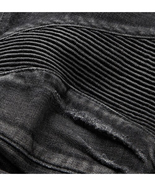 BALMAIN（バルマン）の「Balmain Regular-Fit Washed-Denim Biker Jeans（デニムパンツ・メンズ・BLACK/Blue・30/31/32/33/34/35）」の15枚目の写真
