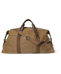 J.CREW | J.Crew Abingdon Waxed Cotton-Canvas and Leather Holdall Bag(バッグ)
