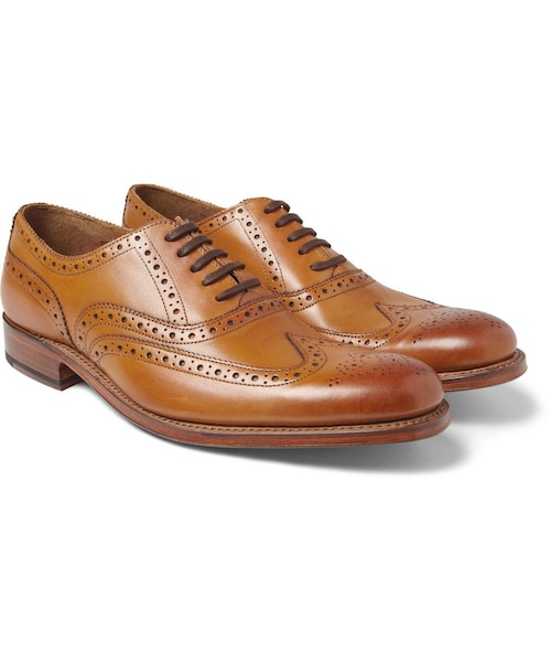 GRENSON（グレンソン）の「Grenson Dylan Leather Wingtip Brogues（シューズ・メンズ・Brown・UK 6 (US 7)/UK 6.5 (US 7.5)/UK 7 (US 8)/UK 7.5 (US 8.5)/UK 8 (US 9)/UK 8.5 (US 9.5)/UK 9 (US 10)/UK 9.5 (US 10.5)/UK 10 (US 11)/UK 10.5 (US 11.5)/UK 11 (US 12)/UK 11.5 (US 12.5)/UK 12 (US 13)）」の4枚目の写真