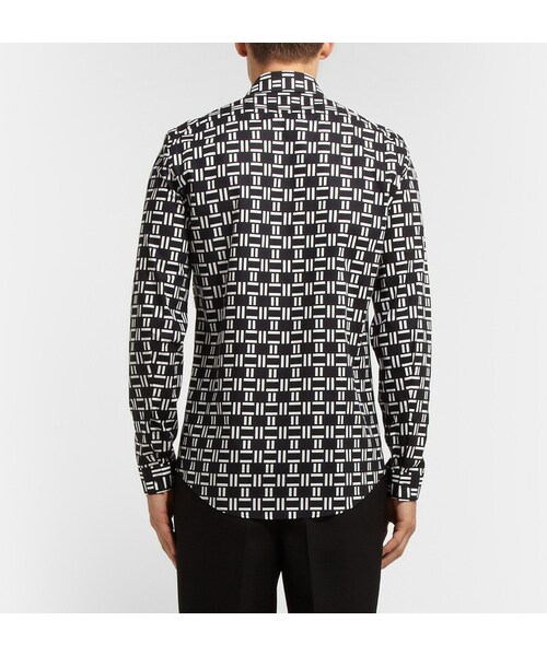 BALENCIAGA(バレンシアガ)の「Balenciaga Printed Slim-Fit Cotton Shirt(シャツ/ブラウス・メンズ・Black・EU 39 (UK/US 15.5)/EU 41 (UK/US 16)/EU 42 (UK/US 16.5)/EU 43 (UK/US 17)/EU 38 (UK/US 15))」の6枚目の写真