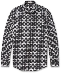 BALENCIAGA | Balenciaga Printed Slim-Fit Cotton Shirt(シャツ/ブラウス)