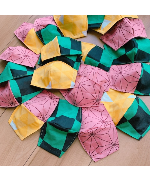 No Brand ノーブランド の 大人用マスク 鬼滅の刃 和柄 その他 Wear