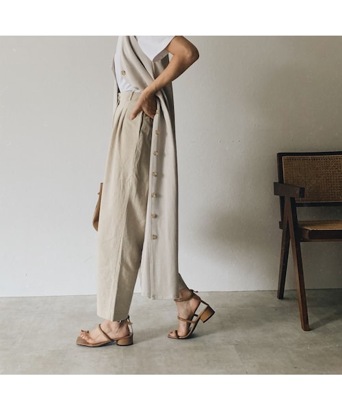 Lavish Gate（ラヴィッシュゲート）の「onepiece-04016　日本製　コットンジャージー 2way ノースリーブワンピース　モカベージュ　アイスグレー（ワンピース・レディース・その他）」の10枚目の写真