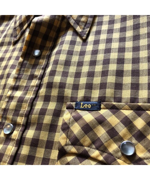 Lee リー の Usa製70年代leeウエスタンチェックシャツ M シャツ ブラウス Wear