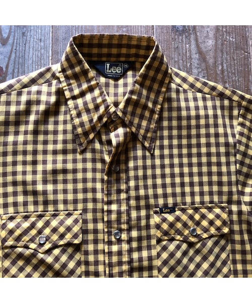 Lee（リー）の「USA製70年代Leeウエスタンチェックシャツ　M（シャツ/ブラウス・メンズ・その他）」の3枚目の写真