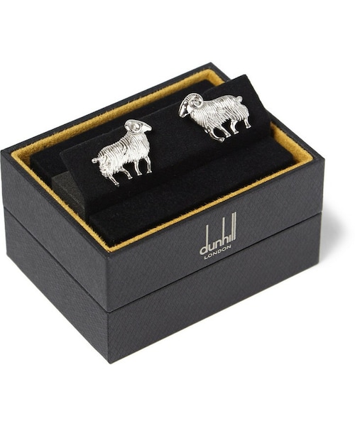 Alfred Dunhill（-）の「Alfred Dunhill Ram Engraved Steel Cufflinks