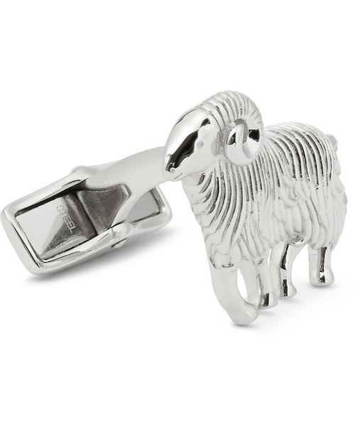 Alfred Dunhill（-）の「Alfred Dunhill Ram Engraved Steel Cufflinks