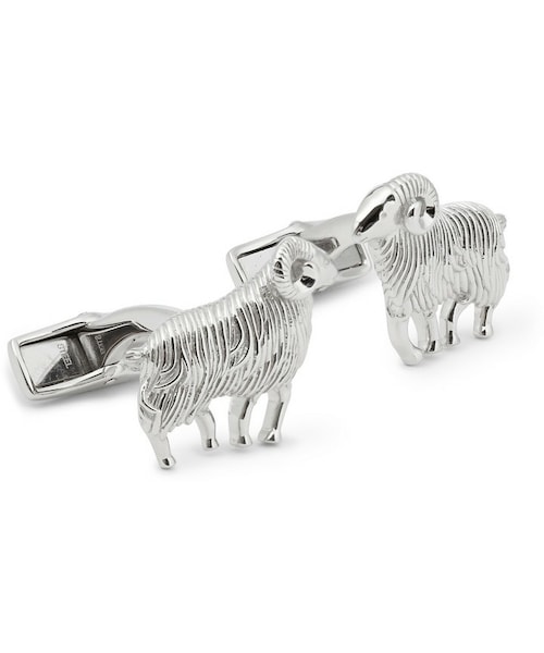 Alfred Dunhill（-）の「Alfred Dunhill Ram Engraved Steel Cufflinks