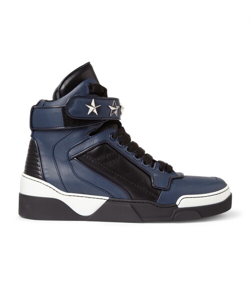 GIVENCHY（ジバンシイ）の「Givenchy Tyson High Top Leather Sneakers with Stars（スニーカー・メンズ・Blue・EU 40 (US 7)/EU 41 (US 8)/EU 42 (US 9)/EU 44 (US 11)/EU 45 (US 12)/EU 43 (US 10)）」の5枚目の写真