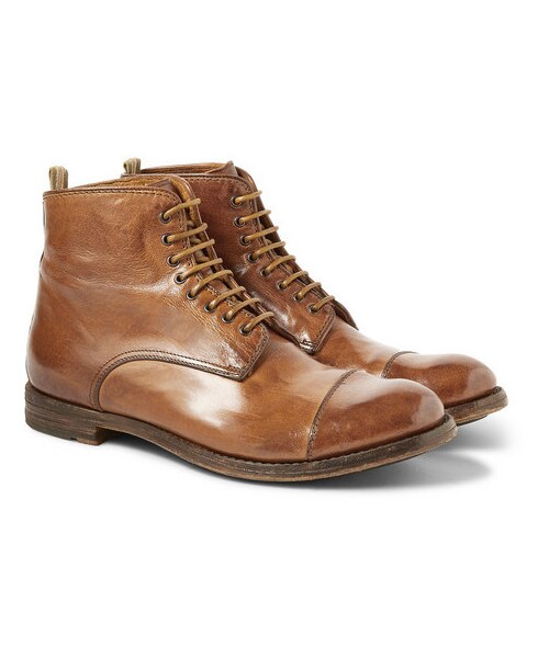 OFFICINE CREATIVE(オフィチーネクリエイティブ)の「Officine Creative Polished Lace-Up Leather Boots(ブーツ・メンズ・Brown・EU 40 (US 7)/EU 41 (US 8)/EU 42 (US 9)/EU 43 (US 10)/EU 44 (US 11)/EU 45 (US 12))」の1枚目の写真