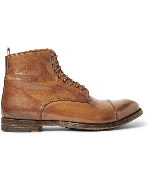 OFFICINE CREATIVE(オフィチーネクリエイティブ)の「Officine Creative Polished Lace-Up Leather Boots(ブーツ・メンズ・Brown・EU 40 (US 7)/EU 41 (US 8)/EU 42 (US 9)/EU 43 (US 10)/EU 44 (US 11)/EU 45 (US 12))」の3枚目の写真