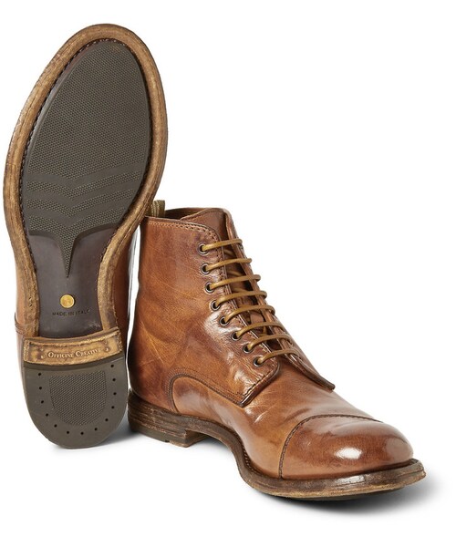 OFFICINE CREATIVE(オフィチーネクリエイティブ)の「Officine Creative Polished Lace-Up Leather Boots(ブーツ・メンズ・Brown・EU 40 (US 7)/EU 41 (US 8)/EU 42 (US 9)/EU 43 (US 10)/EU 44 (US 11)/EU 45 (US 12))」の6枚目の写真
