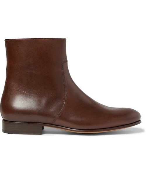 A.P.C.(アーペーセー)の「A.P.C. Leather Side-Zip Boots(ブーツ・メンズ・Brown・EU 40 (US 7)/EU 42 (US 9)/EU 43 (US 10)/EU 44 (US 11)/EU 45 (US 12))」の6枚目の写真