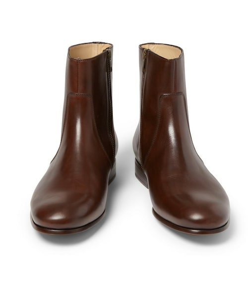 A.P.C.(アーペーセー)の「A.P.C. Leather Side-Zip Boots(ブーツ・メンズ・Brown・EU 40 (US 7)/EU 42 (US 9)/EU 43 (US 10)/EU 44 (US 11)/EU 45 (US 12))」の5枚目の写真