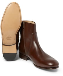 A.P.C.（アーペーセー）の「A.P.C. Leather Side-Zip Boots（ブーツ