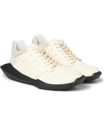 Rick Owens | Rick Owens adidas Panelled Leather and Fabric Sneakers(スニーカー)