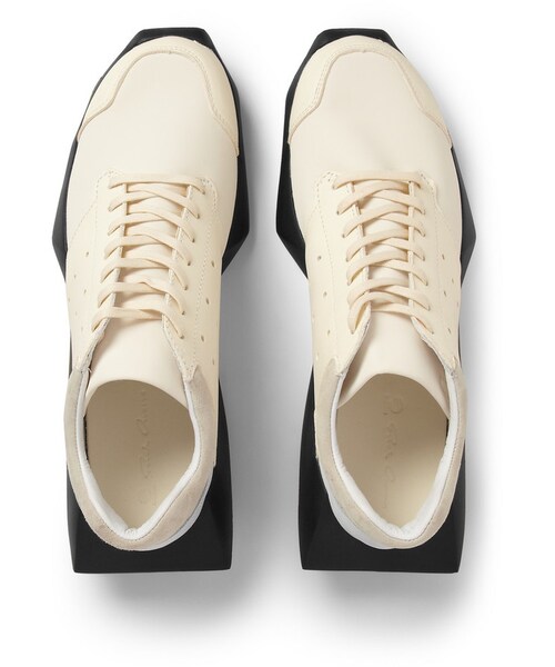 Rick Owens(リックオウエンス)の「Rick Owens adidas Panelled Leather and Fabric Sneakers(スニーカー・メンズ・White・UK 6 (US 7)/UK 7 (US 8)/UK 7.5 (US 8.5)/UK 8 (US 9)/UK 8.5 (US 9.5)/UK 9 (US 10)/UK 9.5 (US 10.5)/UK 10 (US 11)/UK 10.5 (US 11.5)/UK 11 (US 12)/UK 12 (US 13))」の5枚目の写真