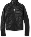 Rick Owens | Rick Owens Slim-Fit Leather Bomber Jacket(Riders jacket)