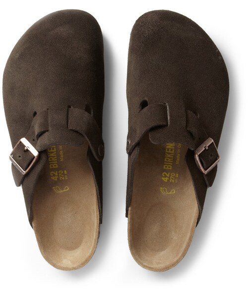 BIRKENSTOCK(ビルケンシュトック)の「Birkenstock Boston Suede Sandals(サンダル・メンズ・Brown・EU 39 (US 6)/EU 43 (US 10)/EU 46 (US 13)/EU 42 (US 9))」の4枚目の写真