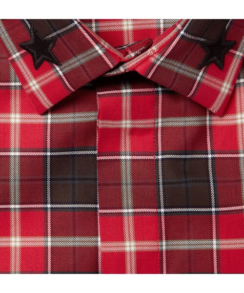 GIVENCHY(ジバンシイ)の「Givenchy Star-Trim Cotton Shirt(シャツ/ブラウス・メンズ・Red・EU 38 (UK/US 15)/EU 39 (UK/US 15.5)/EU 41 (UK/US 16)/EU 42 (UK/US 16.5)/EU 43 (UK/US 17))」の5枚目の写真
