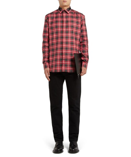 GIVENCHY(ジバンシイ)の「Givenchy Star-Trim Cotton Shirt(シャツ/ブラウス・メンズ・Red・EU 38 (UK/US 15)/EU 39 (UK/US 15.5)/EU 41 (UK/US 16)/EU 42 (UK/US 16.5)/EU 43 (UK/US 17))」の6枚目の写真