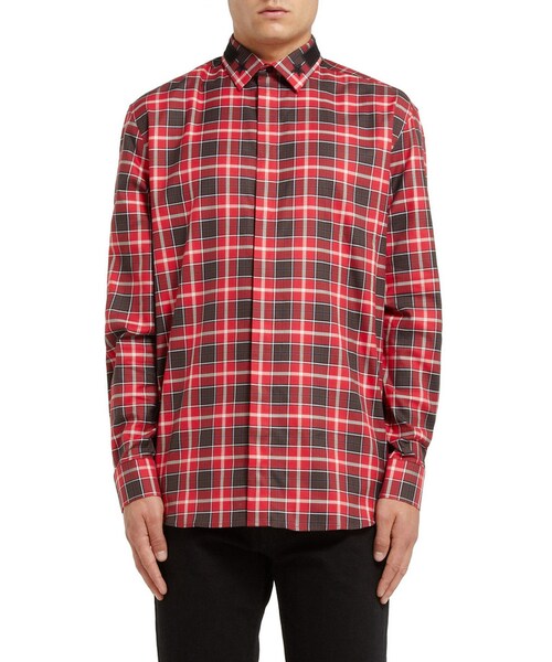 GIVENCHY(ジバンシイ)の「Givenchy Star-Trim Cotton Shirt(シャツ/ブラウス・メンズ・Red・EU 38 (UK/US 15)/EU 39 (UK/US 15.5)/EU 41 (UK/US 16)/EU 42 (UK/US 16.5)/EU 43 (UK/US 17))」の2枚目の写真