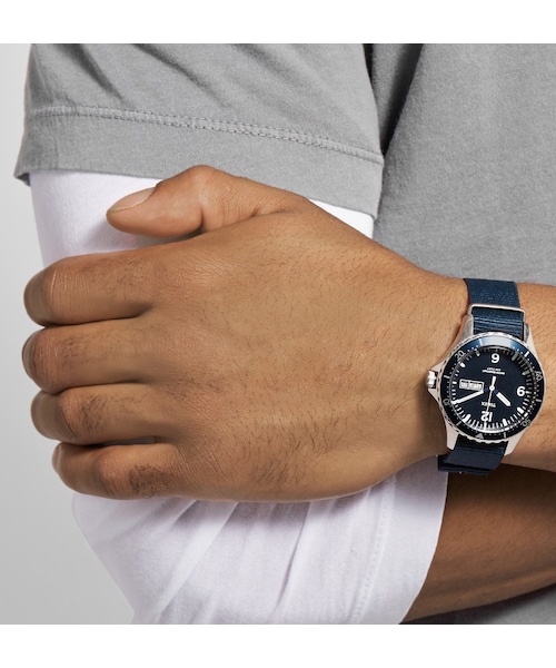 TIMEX（タイメックス）の「Timex x J.Crew Timex Andros Steel Watch（アナログ腕時計・メンズ・Blue・One Size）」の5枚目の写真