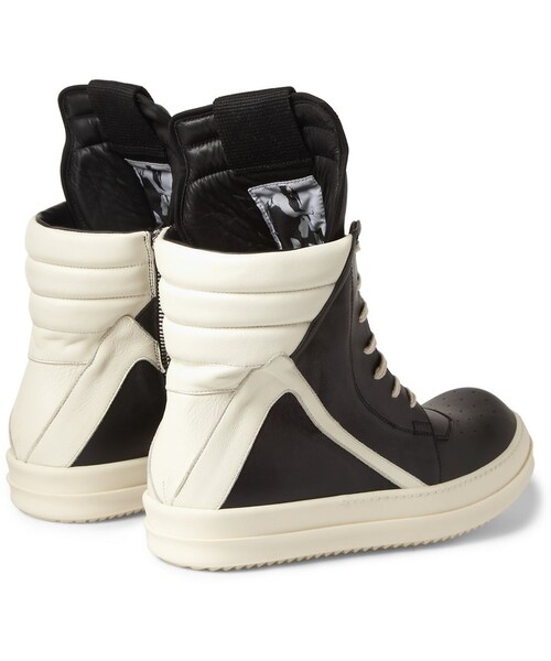Rick Owens（リックオウエンス）の「Rick Owens Panelled Leather High Top Sneakers（スニーカー・メンズ・Black・EU 40 (US 7)/EU 41 (US 8)/EU 42 (US 9)/EU 43 (US 10)/EU 44 (US 11)/EU 45 (US 12)/EU 39 (US 6)）」の5枚目の写真