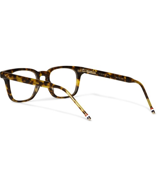 THOM BROWNE（トムブラウン）の「Thom Browne D-Frame Matte-Acetate Glasses（メガネ・メンズ・Tortoiseshell・One Size）」の2枚目の写真