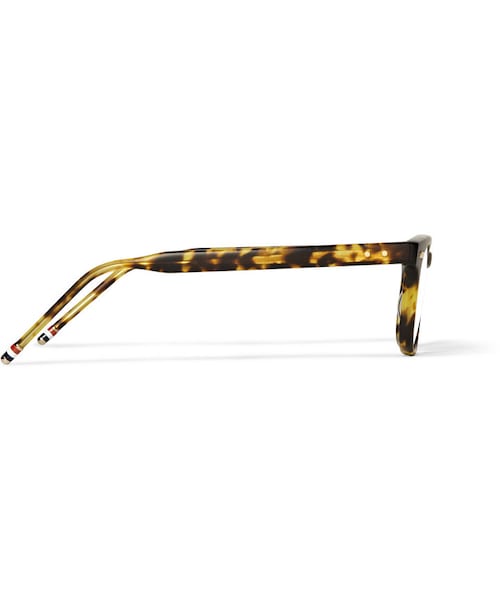 THOM BROWNE（トムブラウン）の「Thom Browne D-Frame Matte-Acetate Glasses（メガネ・メンズ・Tortoiseshell・One Size）」の4枚目の写真