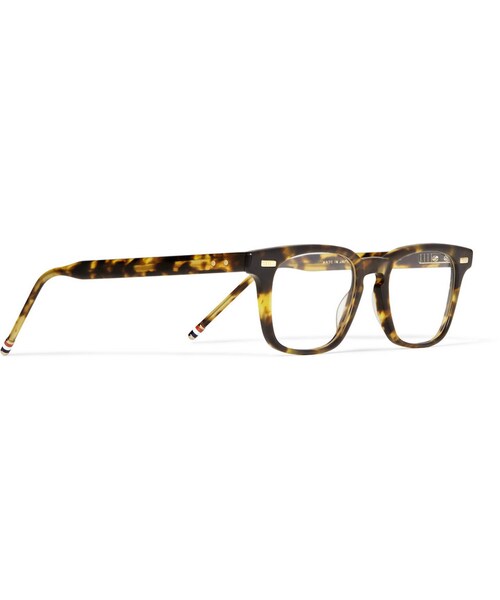THOM BROWNE（トムブラウン）の「Thom Browne D-Frame Matte-Acetate Glasses（メガネ・メンズ・Tortoiseshell・One Size）」の6枚目の写真