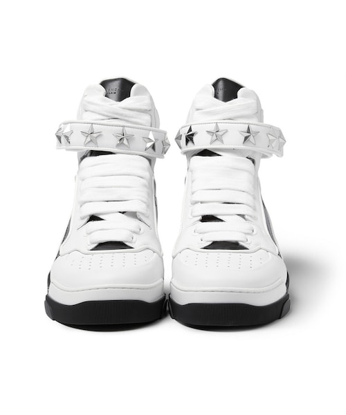 Givenchy Tyson Star White Leather High Top Womens Trainers