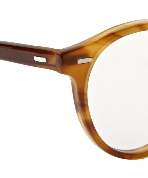 OLIVER PEOPLES（オリバーピープルズ）の「Oliver Peoples Gregory Peck Tortoiseshell Round-Frame Optical Glasses（メガネ・メンズ・Brown・One Size）」の7枚目の写真