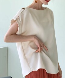 DHOLIC | ロールアップスリーブブラウス(チューブトップ)