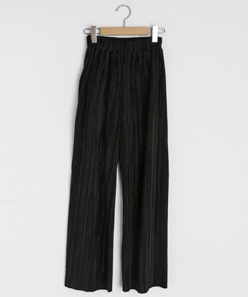 DHOLIC（ディーホリック）の「プリーツウエストゴムパンツ（カーゴパンツ・レディース・レッド/ブルー/ホワイト/ブラック・FREE）」の3枚目の写真