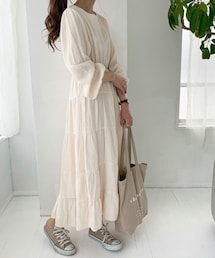 chocomee | ウエストキリカエワンピース(ワンピース)